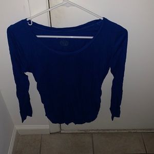Blue long sleeve shirt maternity size medium